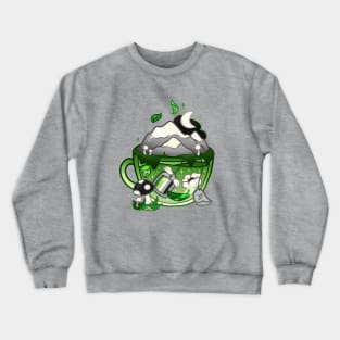 Pride Flag Teacup - Nature Aromantic Crewneck Sweatshirt